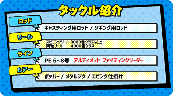 タックル紹介
